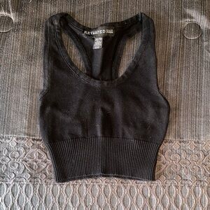 Revamped Black Sports Bra